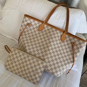 AUTHENTIC Louis Vuitton MM Damien azur neverful